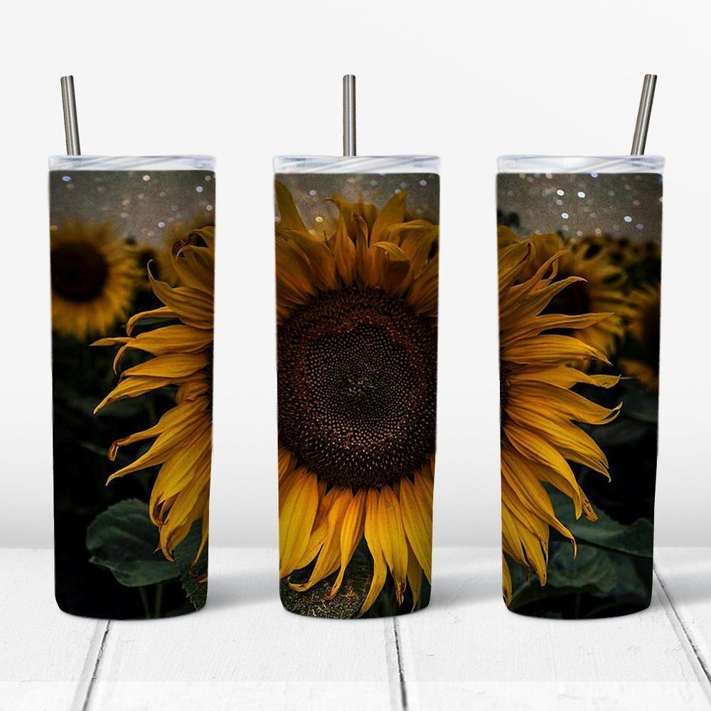 Custom 20oz sunflower tumbler!